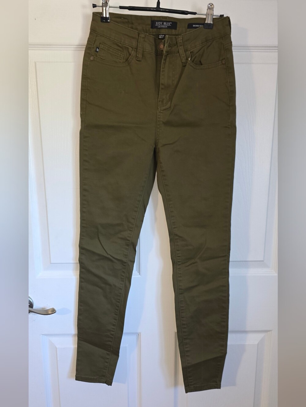 Judy Blue Women’s Size 27/ Junior5 Olive Green Skinny Jeans High Rise Stretch